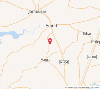 Map of Kerwada, Gujarat