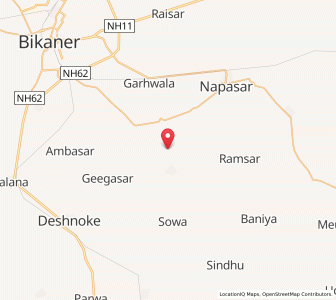 Map of Kesardesar, Rajasthan