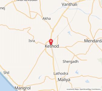 Map of Keshod, Gujarat