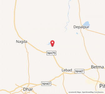 Map of Kesur, Madhya Pradesh