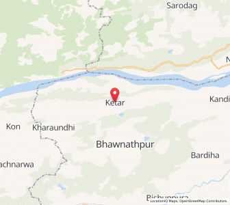 Map of Ketar, Uttar Pradesh