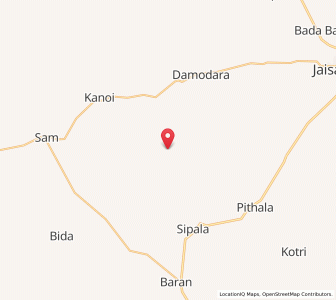 Map of Khabha, Rajasthan