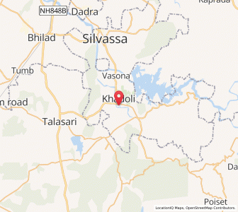 Map of Khadoli, Dadra and Nagar Haveli