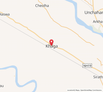 Map of Khaga, Uttar Pradesh