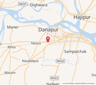 Map of Khagaul, Bihar