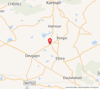 Map of Khajpur, Maharashtra