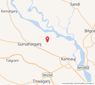 Map of Khajuan, Uttar Pradesh