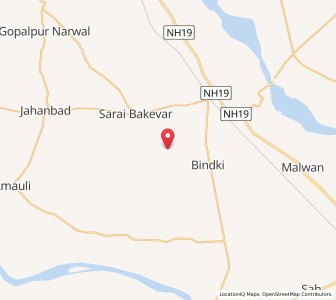 Map of Khajuha, Uttar Pradesh