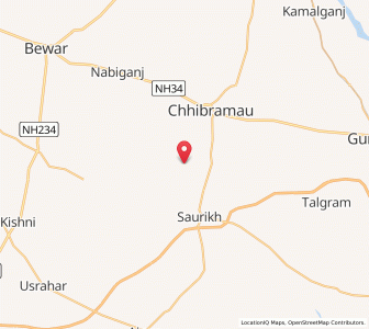 Map of Khajuragarh, Uttar Pradesh