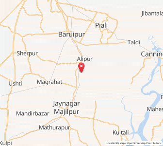 Map of Khakurdah, West Bengal
