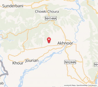 Map of Khalka Badgal, Kashmir