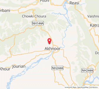 Map of Khalka Bharda, Kashmir