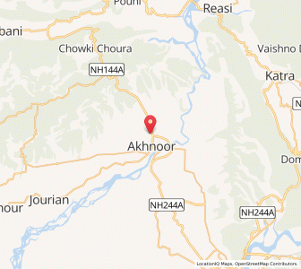 Map of Khalka Bhardal, Kashmir