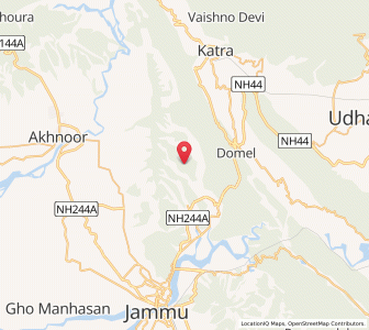 Map of Khalkanala, Kashmir
