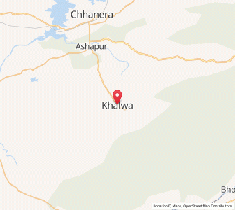 Map of Khalwa, Madhya Pradesh