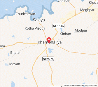 Map of Khambhaliya, Gujarat