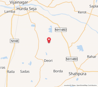 Map of Khamor, Rajasthan