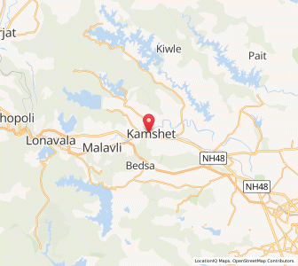 Map of Khamshet, Maharashtra