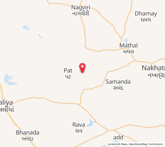 Map of Khanae, Gujarat
