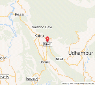 Map of Khandek, Kashmir