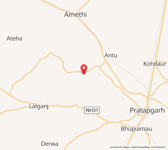 Map of Khanderai, Madhya Pradesh