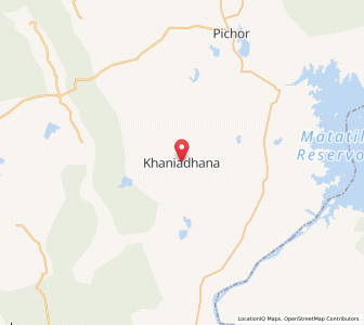 Map of Khaniadhana, Madhya Pradesh