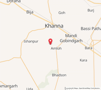 Map of Khanian, Punjab