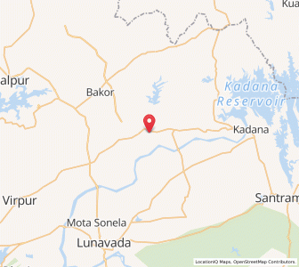 Map of Khanpur, Gujarat