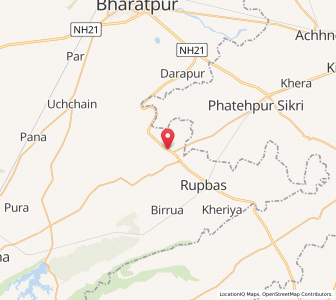 Map of Khanua, Rajasthan