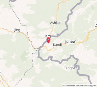 Map of Khapi, Kashmir