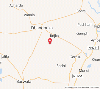 Map of Kharad, Gujarat
