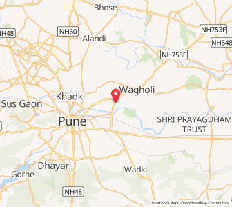 Map of Kharadi, Maharashtra