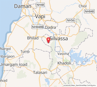 Map of Kharadpada, Dadra and Nagar Haveli