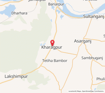 Map of Kharagpur, Bihar