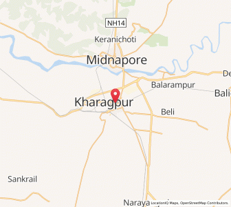 Map of Kharagpur, Bihar