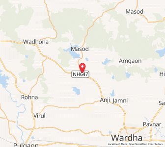 Map of Kharangna, Maharashtra