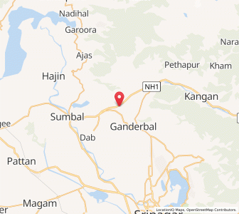 Map of Kharanyihom, Kashmir