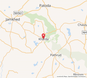 Map of Kharda, Maharashtra