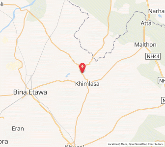 Map of Kharesara, Madhya Pradesh