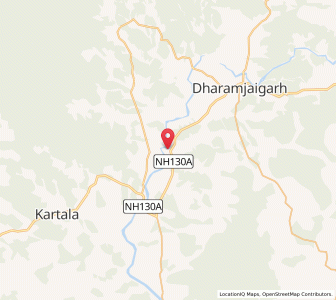 Map of Khargaon, Chhattisgarh