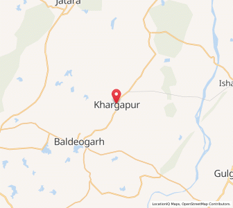 Map of Khargapur, Madhya Pradesh