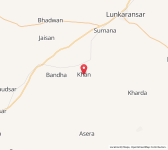 Map of Khari, Rajasthan