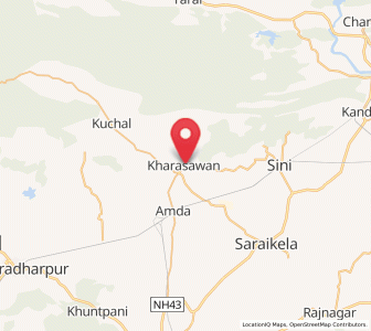 Map of Kharsawan, Jharkhand