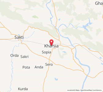 Map of Kharsia, Chhattisgarh