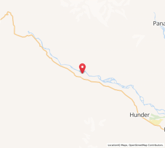 Map of Kharu, Kashmir