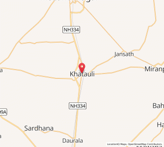 Map of Khatauli, Uttar Pradesh