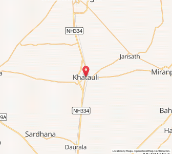 Map of Khatauli, Uttar Pradesh