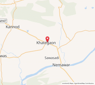 Map of Khategaon, Madhya Pradesh