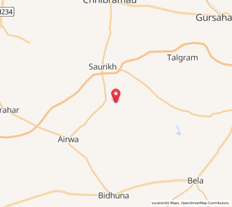 Map of Khatkari, Uttar Pradesh