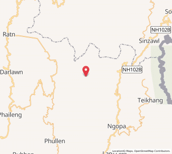 Map of Khawlian, Mizoram